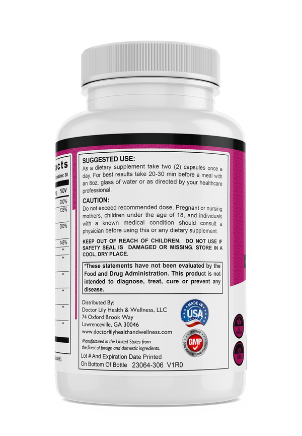Tallawah Supplement by Dr Lily Immune Support with Vitamin C & Elderberry Dietary