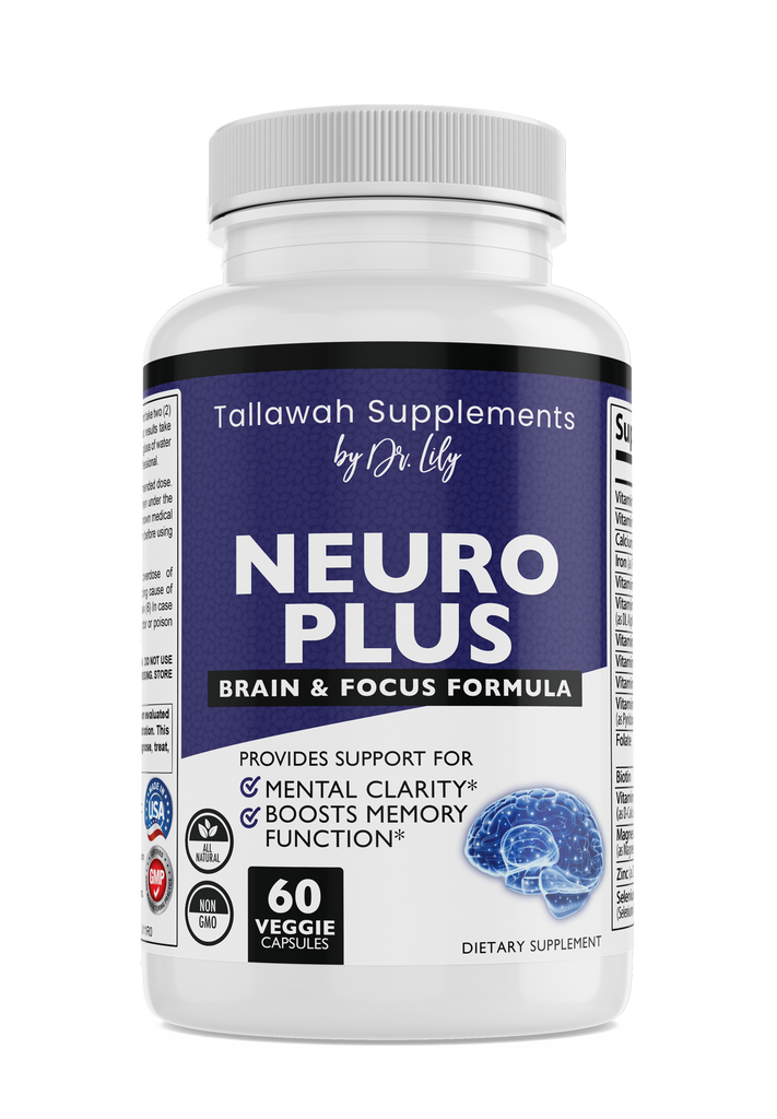 Tallawah Supplement by Dr Lily Neuro Plus Brain & Focus