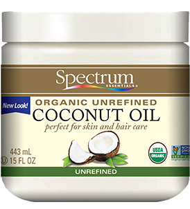 Spectrum Essentials Organic Unrefined Coconut Oil -- 15 fl oz