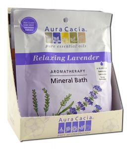 Aura Cacia Mineral Baths Lavender Harvest 2.5 Oz